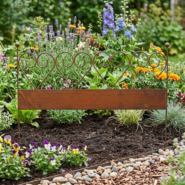 Wunderschöner Rankzaun Herzen ca. 51 cm - Gartendekoration